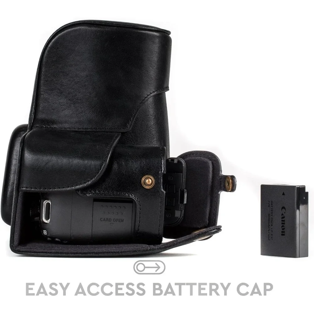 MegaGear Ever Ready‎ Leather Camera Case Canon Rebel T8i T7i 77D